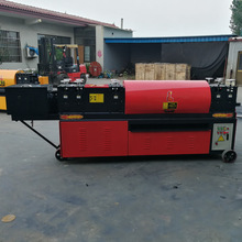 现货钢管调直机 全自动脚手架除锈刷漆 蔬菜大棚钢管调直机