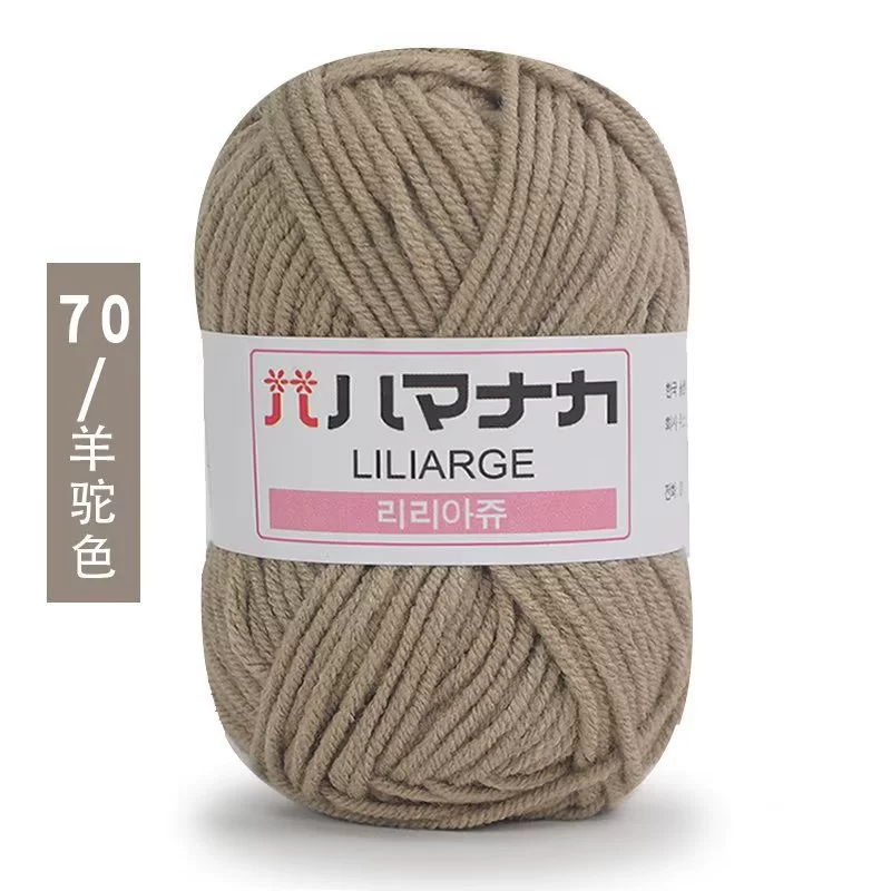 Пряжа Wool LILIARGE, 4-поли́к Milk Cotton, клубки 25 г, 74 цвета — вязание крючком и DIY