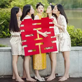 喜字;毛毡;发箍