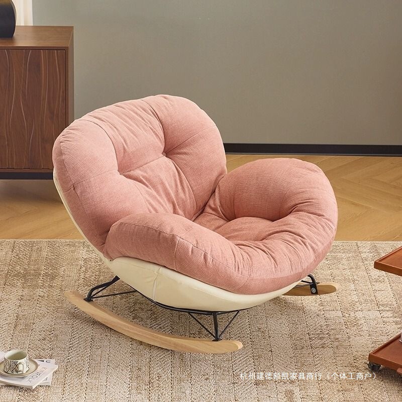 Lazy Lounge Chair, Casual Cream Style, Girls Can Lie down and Sleep, Single Sofa, Balcony Living Room, Cloud Sofa, Rocking Chair