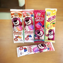 迪士尼草莓熊双味棒棒糖冰淇淋跳跳糖奶棒喜糖散装糖果混合口味