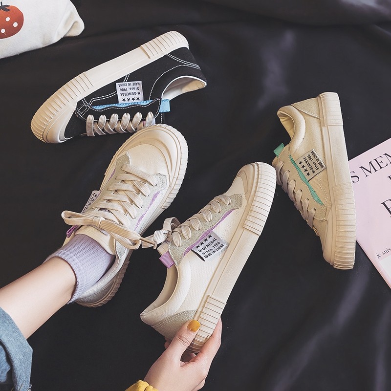 名将2021春季新款舒适休闲板鞋女生时尚潮流简约平底鞋MJ-8771|ms