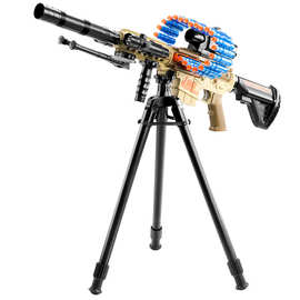 M416电动连发软弹枪手动电动一体式弹链发射器男孩生日礼物玩具小