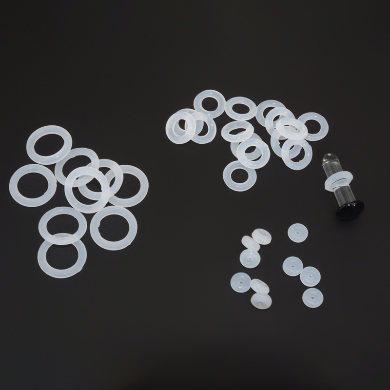 0.8-20mm Thick Ear Cartilage Ear Plug Accessories Anti-Friction Transparent Plastic Rubber Ring Ear Studs Nose Studs Ear Cartilage Fixing Rings