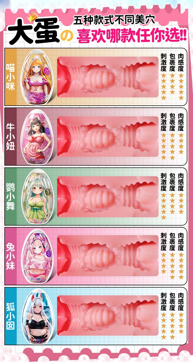 Portable Male Masturbator Egg, Manual TPE Pleasure Device for Adult Men — detail image 2