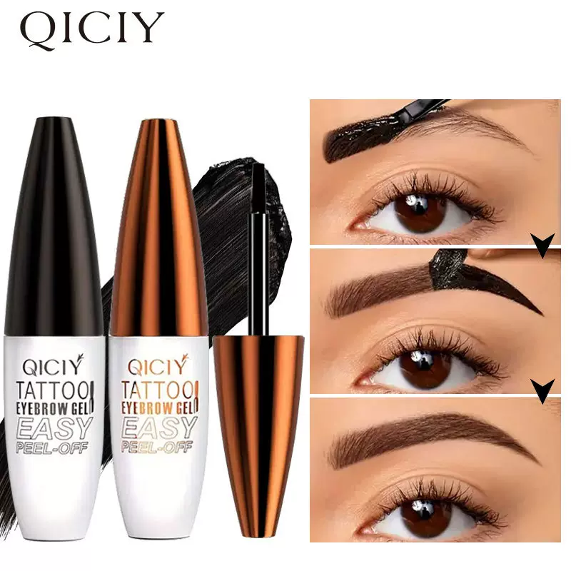 跨境定制QICIY撕拉眉膏持妆防晕染防水持久不易掉撕拉眉膏OEM贴牌
