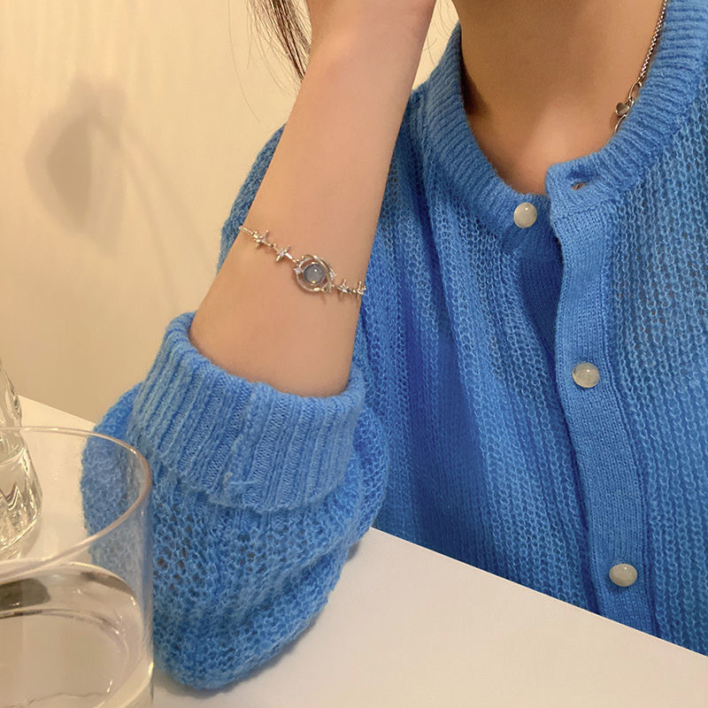 Pulsera de estrella estrellada Geng Xinghe para niñas, diseño de nicho, nuevo estilo de alta gama 2022, cumpleaños de la mejor amiga_voghion.com