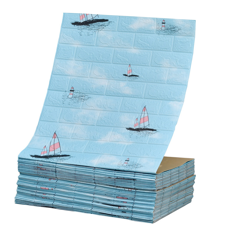 Papel pintado autoadhesivo impermeable a prueba de humedad sala de estar dormitorio 3D estéreo pegatina de pared papel pintado pared del hogar autoadhesivo decoración de la pared