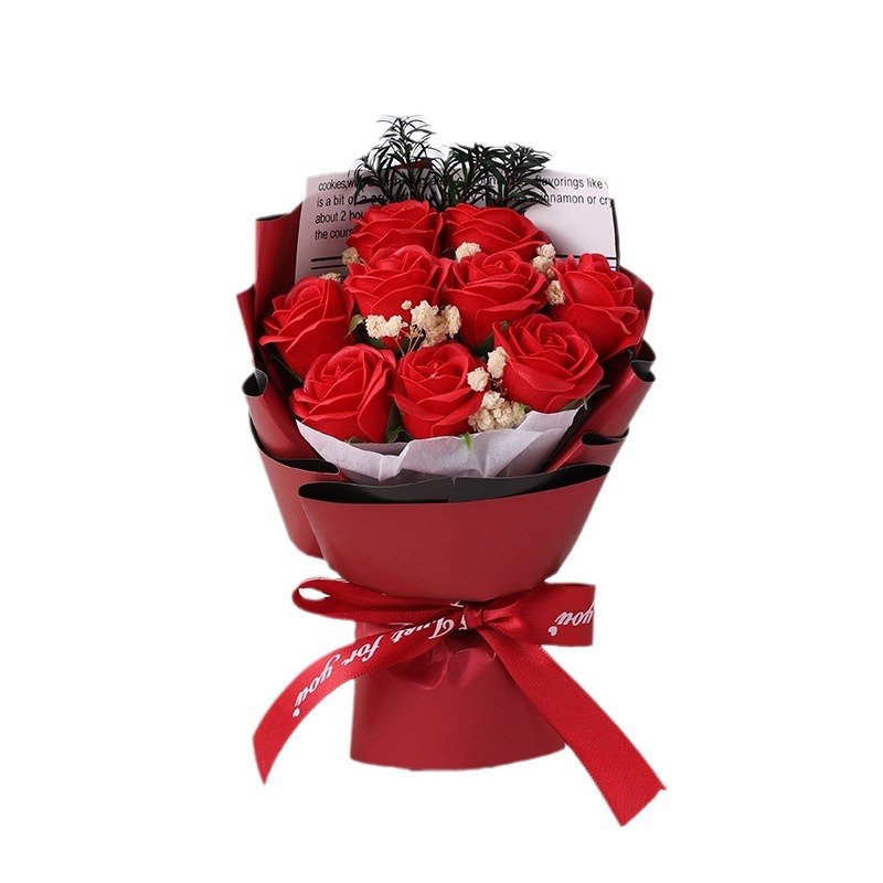 Ins mini 9 rosas pequeños ramos de flores eternas llenas de flores secas MINI exquisitas creativas regalo de mano decoración al por mayor