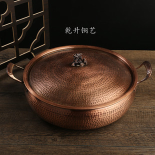 Soup Pot Processing Antique Thick Induction Cooker Hot Pot Purple Handmade Pot Sauerkraut Stew Pot Kirin Pot