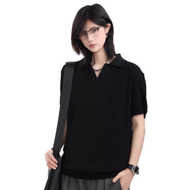 Retro Old Money Style Boxy Short Wide Knit Short-Sleeve Polo Shirt for Men and Women, Summer American-Style Cleanfit Half-Sleeve T-Shirt Retro Old Money Style Boxy Short Wide Knit Short-Sleeve Polo Shirt for Men and Women, Summer American-Style Cleanfit Half-Sleeve T-Shirt