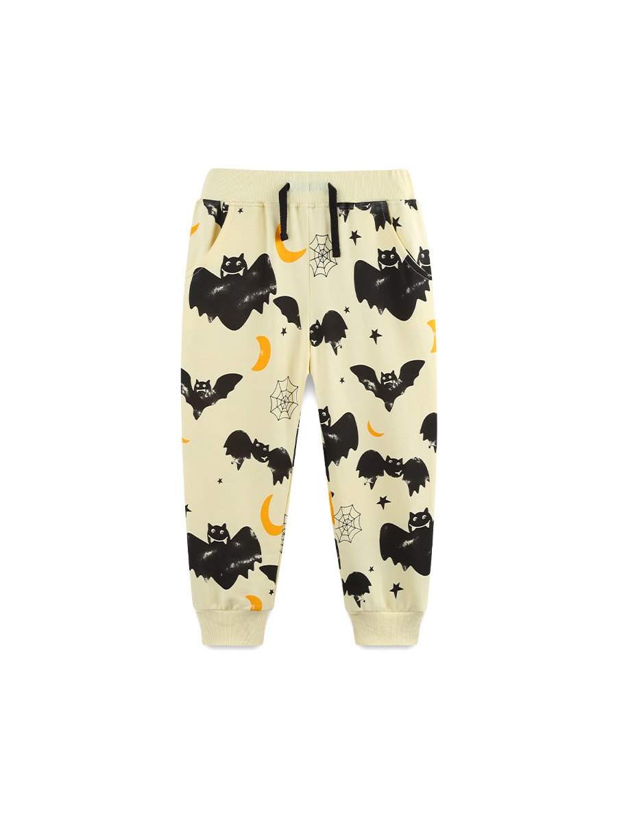 26 nuevos productos de otoño pantalones de niños pantalones deportivos de estilo europeo y americano impresión de Halloween para niños pantalones transfronterizos image 3