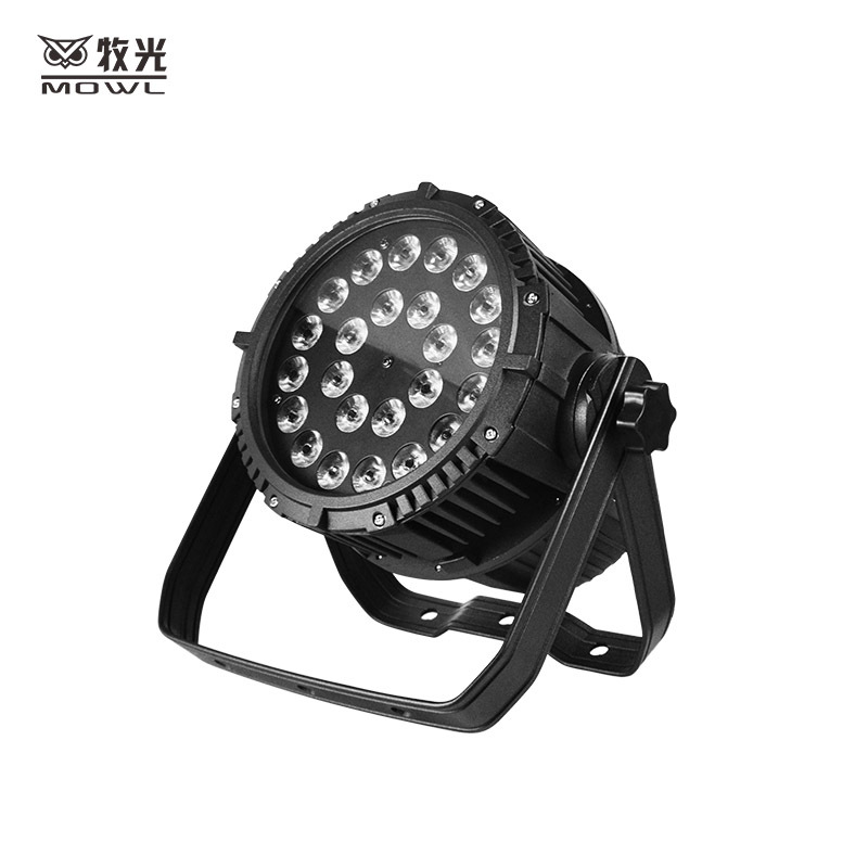 Impermeable al aire libre impermeable 24 10W a todo color teñido luz par punto escénico brillo ciudad hito noche espectáculo de luz