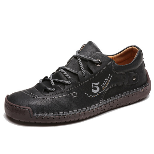 Men's Casual Leather Shoes Large 45 Youth Korean Version Versatile Fashion Men's Shoes 46 Summer 47 British Spring and Autumn Trend Shoes 48