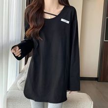 大码胖mm女装保暖德绒长袖t恤秋冬韩版显瘦遮肉打底衫上衣服200斤