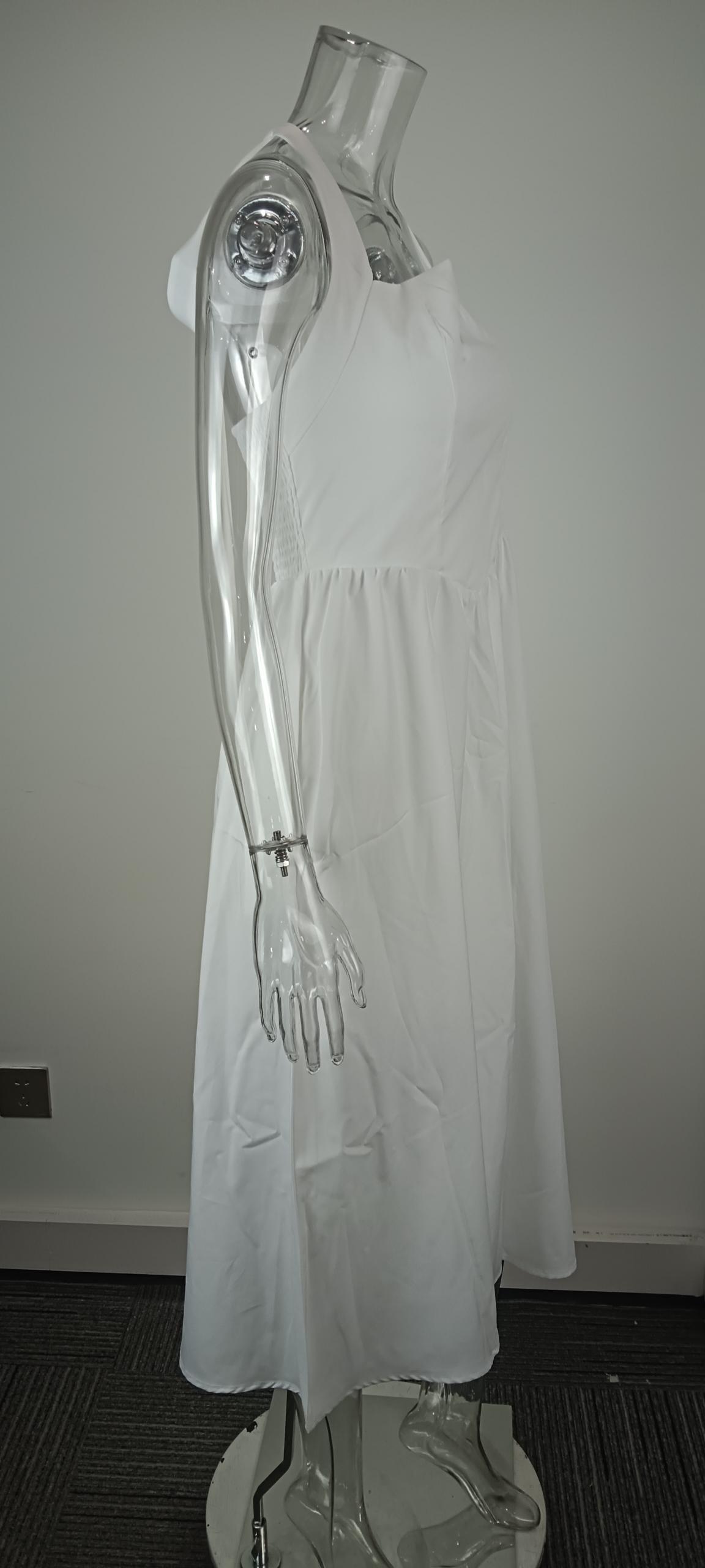2026 Cross-Border Foreign Trade Women's Clothing European And American Spring New Fashion Elegant Wide Strap Halter Neck_ecoleips.com
