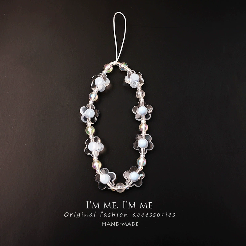 Бусин bracelet цветок, телефон, короткий модный ремешок, нескользящая подвеска