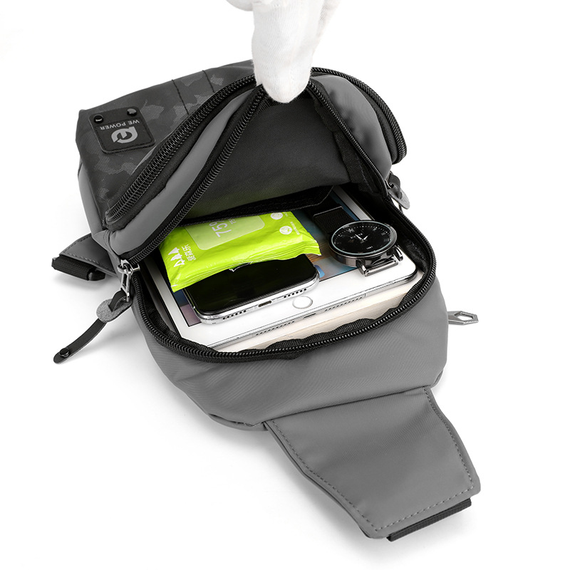casual camouflage chest bag for work and office