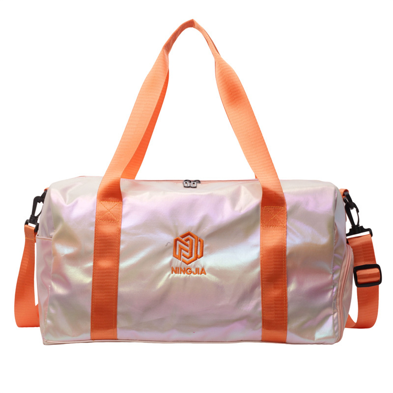 Bolsa de equipaje colorida perlada transfronteriza, bolsa de gran capacidad para viajar, bolsa de ocio de alto nivel, bolsa de fitness deportiva popular