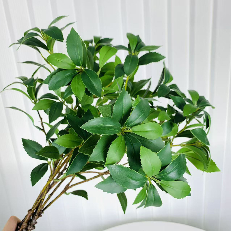 北欧风仿真马醉木大枝日本吊钟叶手感叶仿真绿植假花落地装饰摆设