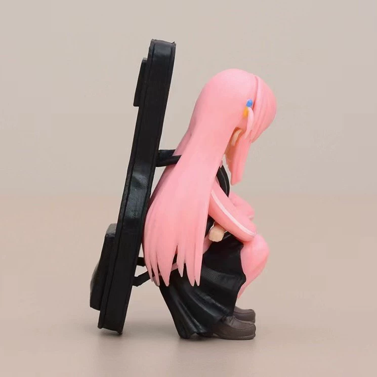 Handmade Goto Doll (Squatting Pose), Two-Faced Changeable Expression, Car Ornament