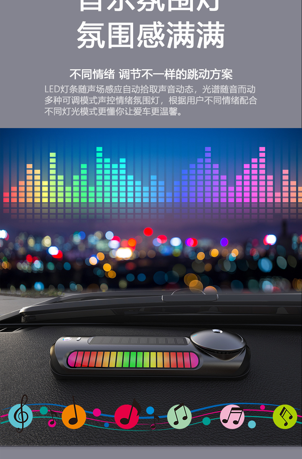 Cross-Border In-Car Solar-Powered Version + Charging 2-in-1 Car Aromatherapy Ambient Light Parking Number Plate Car Ornament