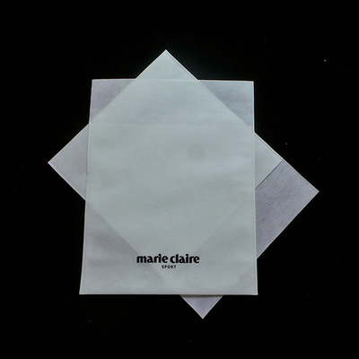 白色无纺布服装袋子衣服防尘袋按扣包装袋收纳袋服饰通用包装批发|ru