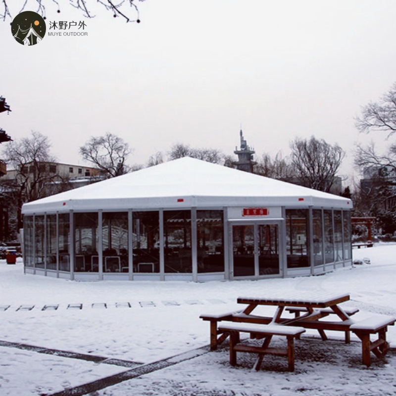 Muye al aire libre gran montaje de aleación de aluminio tienda de campaña de celebración de almacenamiento de exposiciones tiendas de campaña de bodas europeas