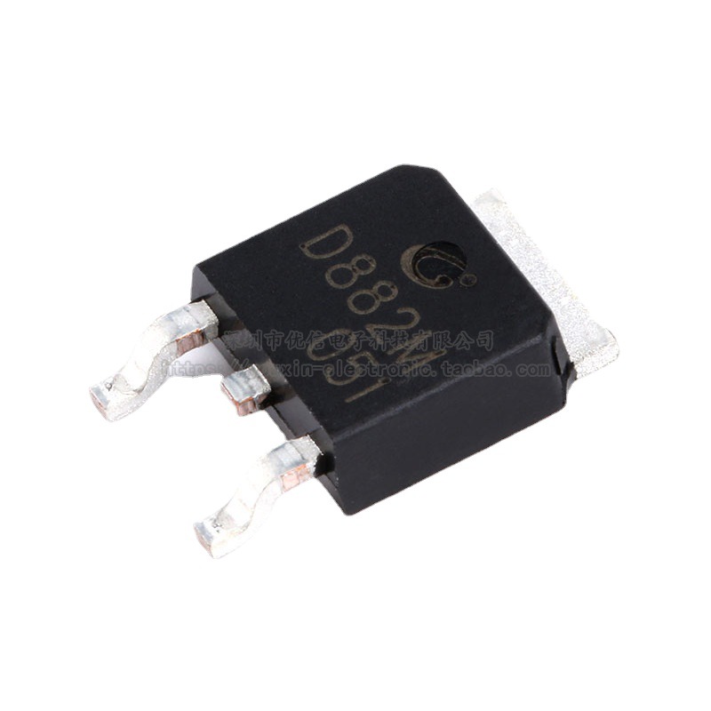 D882M TO-252-2 NPN晶体管 30V/3A 贴片三极管（拍一份5 欢迎咨询