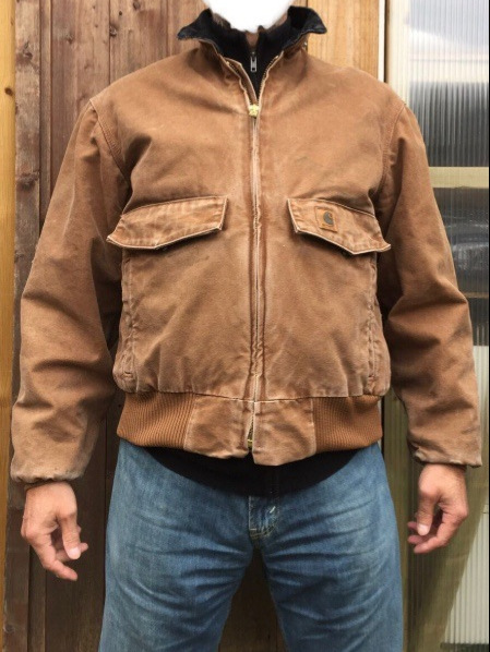 高品质car卡哈中古款J165底特律美式复古工装夹克翻领拉链外套男|undefined