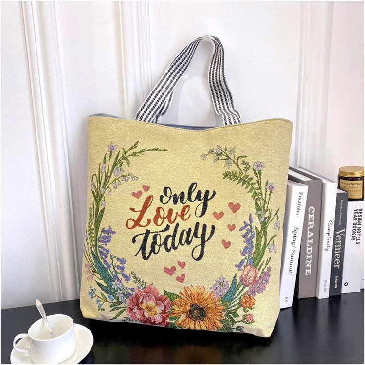 189g Weight Polyester Lining Material Zipper Closure Type Double Shoulder Straps Strap Type Tote Bag Bags Type Casual, Daily Occasion Linen Material Animal Pattern All Seasons Season Women's Gender Cute Style Square Shape Women's Linen Animal Cute Square Zipper Tote Bag 23