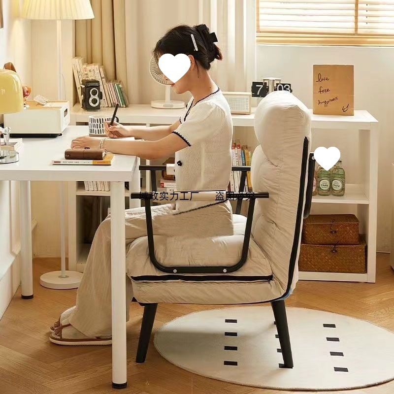 折叠躺椅办公室电脑椅午休午睡单人床多功能可躺可坐靠背沙发座椅