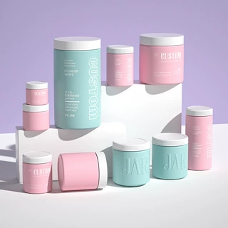 跨境食品级磨砂罐子 pet透明密封塑料罐jar宠物咀嚼片胶囊分装瓶