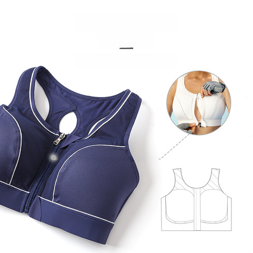 Cross-border high-intensity sports Bra for women, shockproof running Bra for large breasts, plus size Bra for fitness and yoga, shock-absorbing Bra