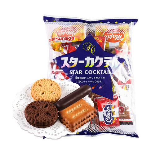 Japanese imported snack, Matsuno Multiflavored Assorted Cookies, Red Bean Chocolate Filled Cookies, Cookie Snacks