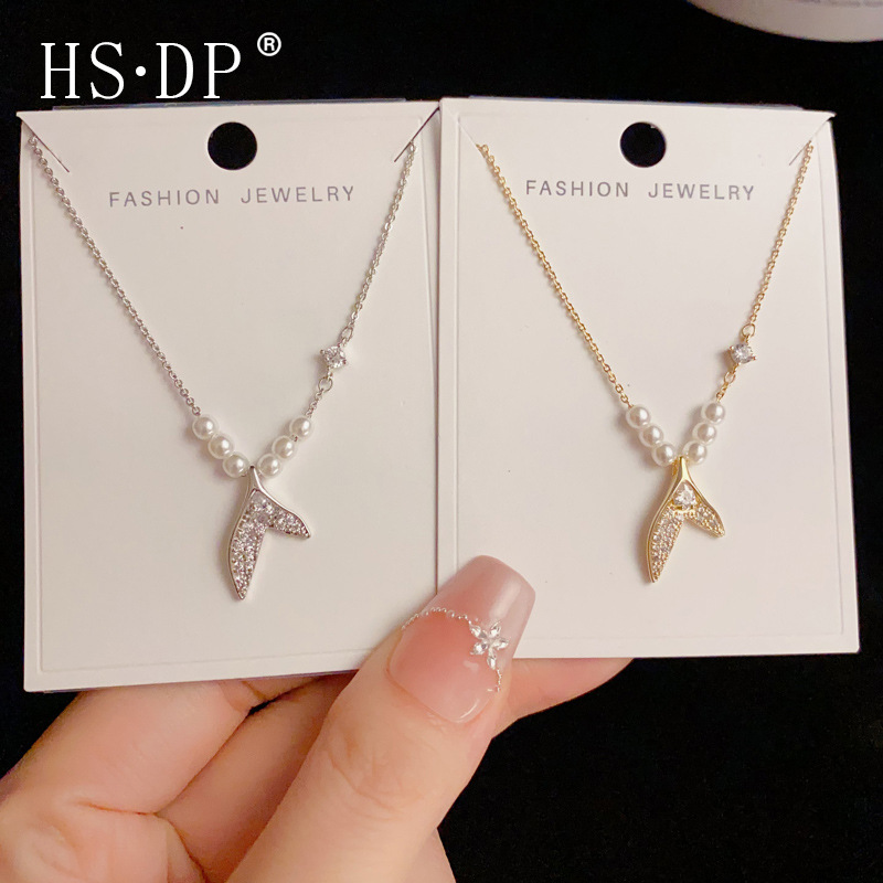 Fresh elegant fashionable cute necklace pearl