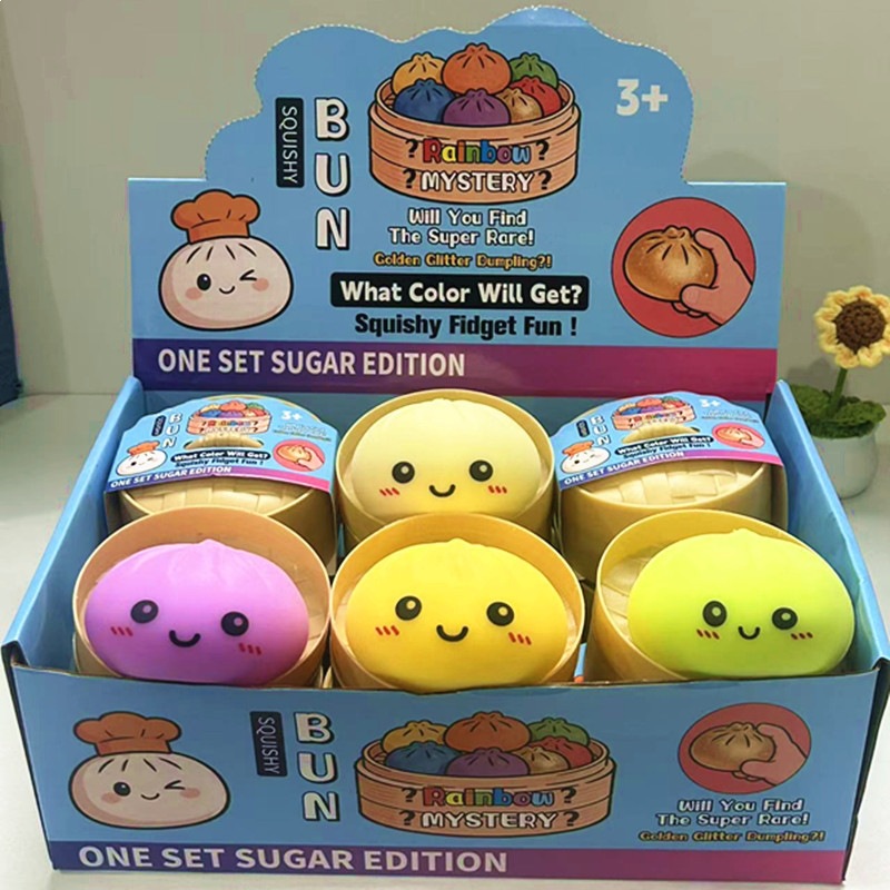 Simulación de espejo cruzado pellizco pellizco música dibujos animados emoticon gran bolón reducción de compresión juguete rebote lento ventilación reducción de compresión artefacto explosión