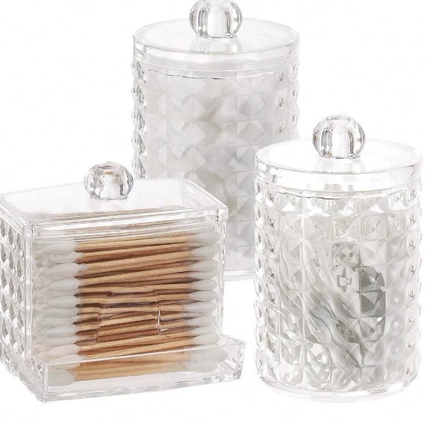 Diamond pattern plastic cover 1 square 2 round combination