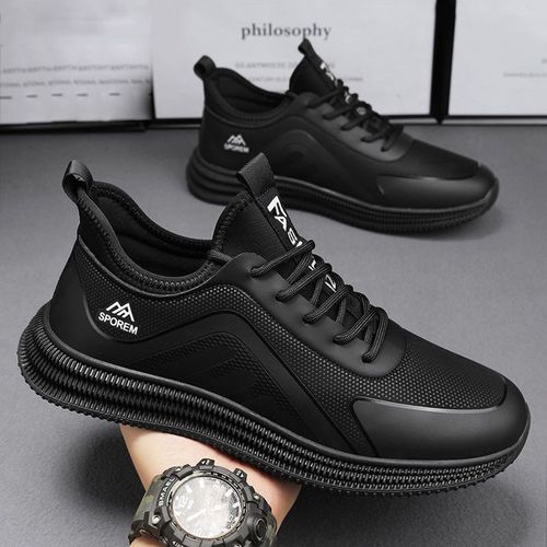 Cross-border dropshipping men's lightweight soft-soled casual comfortable shoes, thin flat durable stain-resistant trendy lightweight anti-slip sports shoes