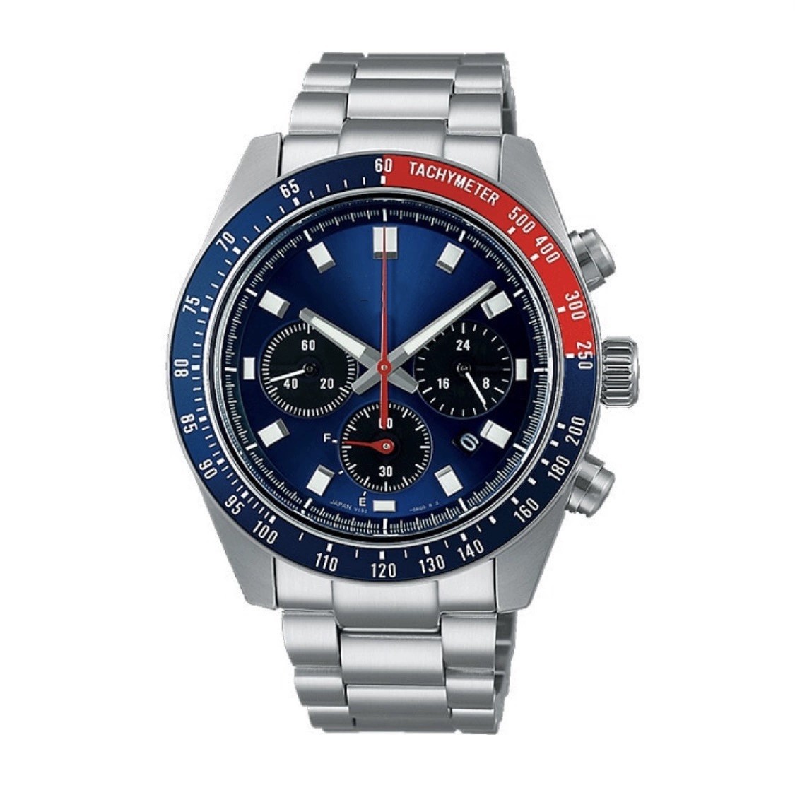 2025 New Luxury Gold Refined Brand Panda Di Three-Eye Six-Hand Multifunctional Chronograph Men's Non-Mechanical Watch