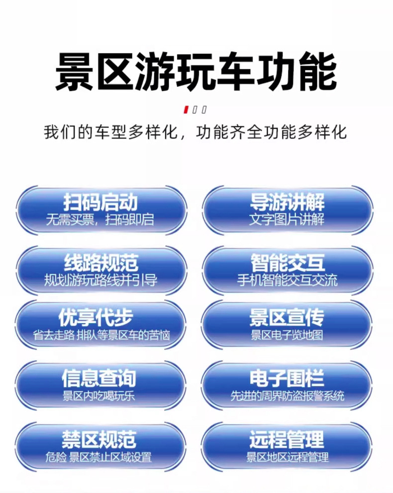 Electric Amusement Car for Tourist Attractions, 4-Seater Smart Electric Sightseeing Car with Qr Code Scanning for Park and Plaza Tours