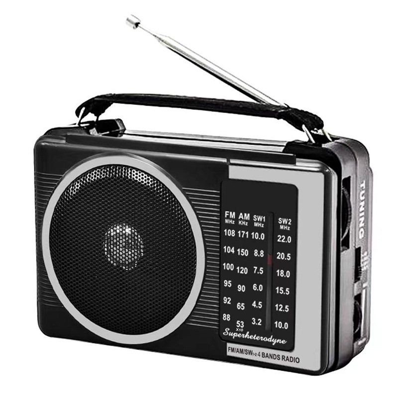 Venta al por mayor 609AC multibanda radio retro para personas mayores mini reproductor portátil FM/AM FM semipiloto
