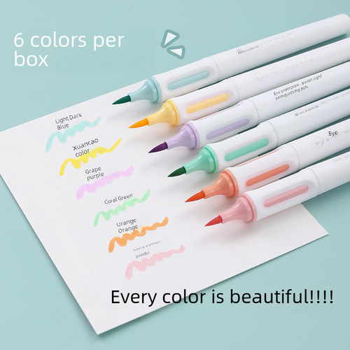 Soft Tip Fluorescent Pens Office Supplies Drawing Pens Student Art Pens Colorful Pens Doodle Pens Fluorescent Pens Wholesale