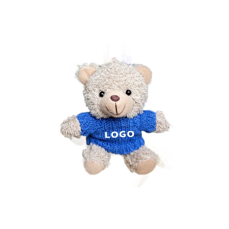 Colgante camiseta Teddy Bear muñeca Teddy Bear muñeca juguetes de peluche temporada de graduación logotipo corporativo regalo muñeca tela