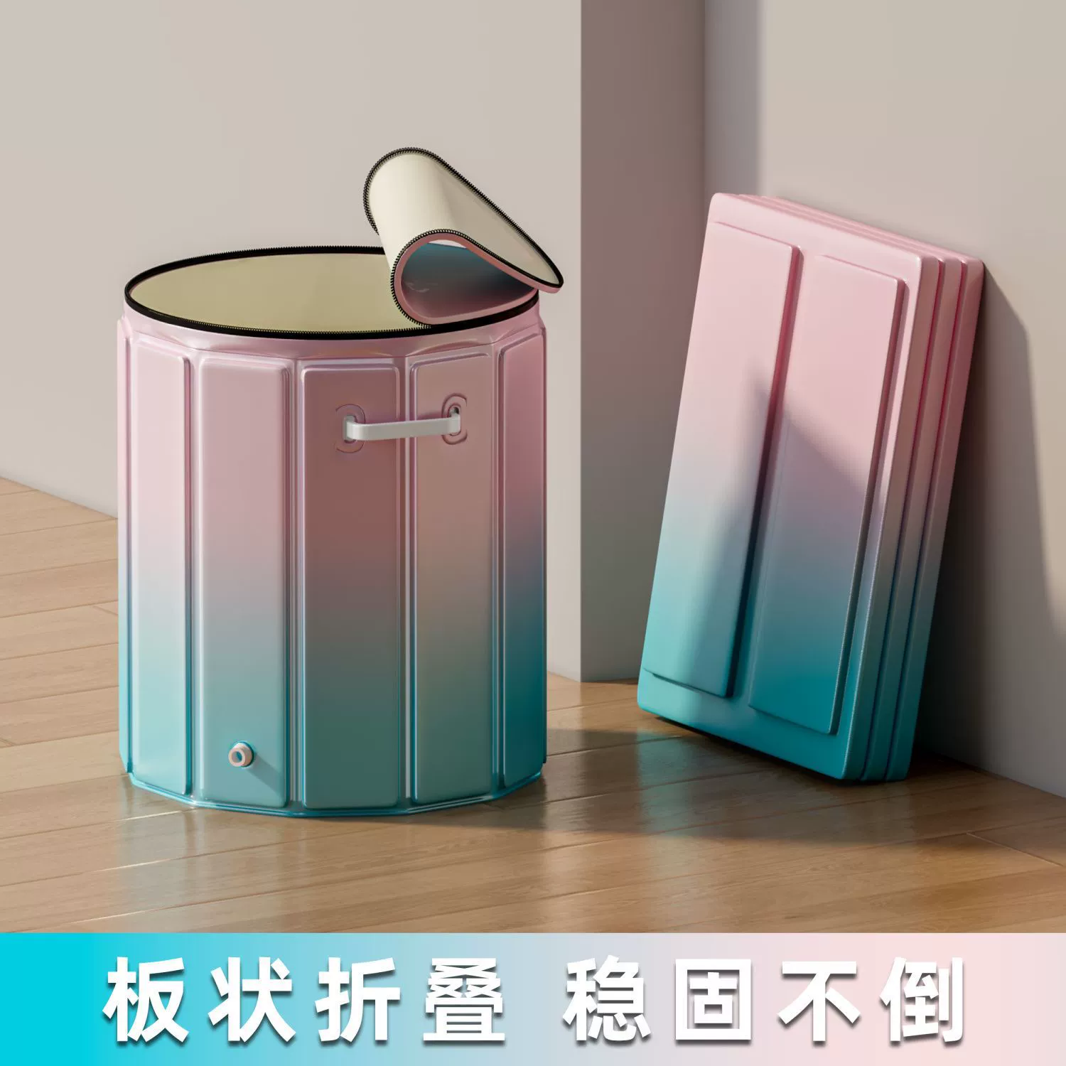 Складное ведро для ванны для ног с утолщенным дном и утепленной изоляцией, высокое и глубокое ведро, портативное складное ведро для ванны для ног, ведро для ванны для ног