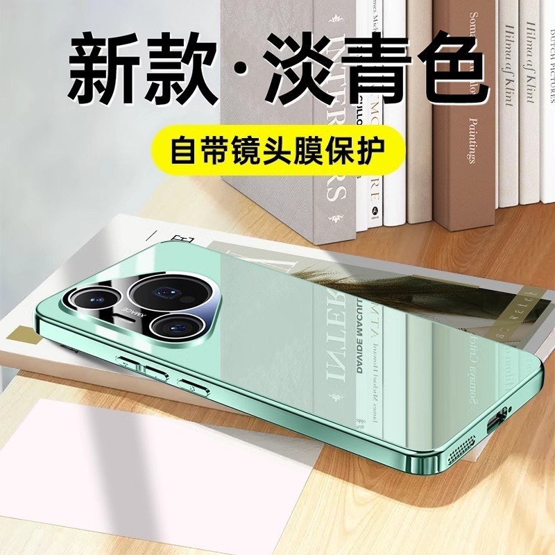 Huawei Pura70 携帯電話ケース p70pro+ 新しいウルトラレンズオールインクルーシブシリコン落下防止保護カバー男性用に適しています|undefined