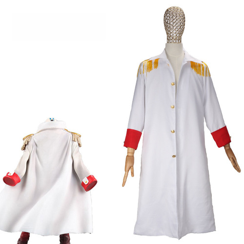 Navy Captain Kaku's cosplay of Luffy's grandfather's cloak, a full set of anime cosplay costumes for