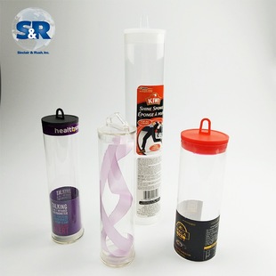 Pc Transparent Packaging Tube Golf Calligraphy and Painting Packaging Tube Pvc Tube Plastic Transparent Incense Packaging Tube with Lid