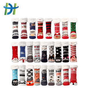 Cross-border autumn and winter New Christmas socks home slippers socks dispensing non-slip floor socks Amazon cartoon sleep socks