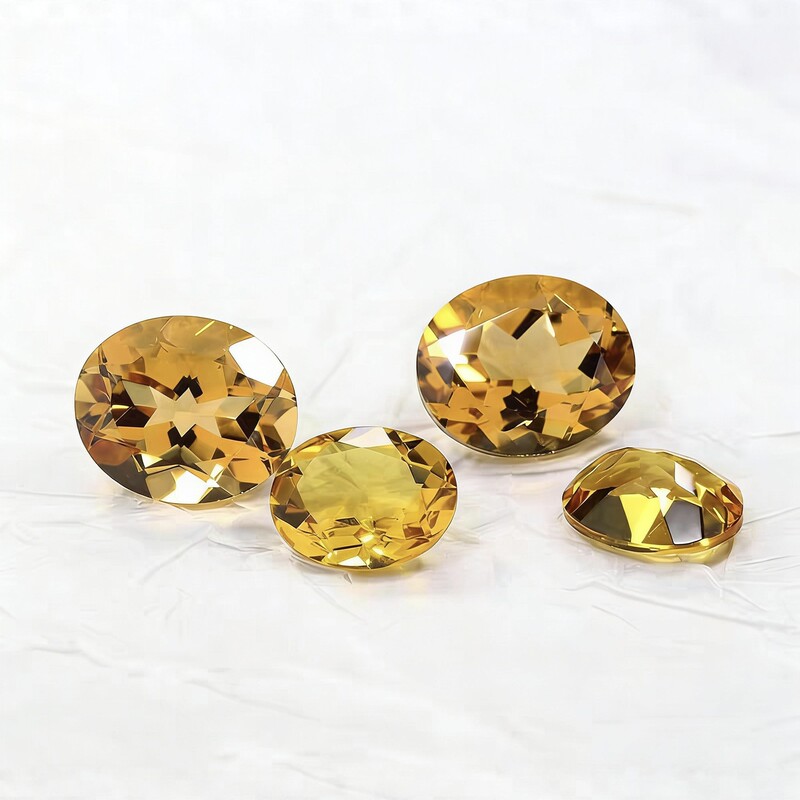 High-Quality Natural Citrine Oval-Shaped Ring Face Stones in Stock, Jewelry Inlay Loose Stones, Wholesale from Manufacturer High-Quality Natural Citrine Oval-Shaped Ring Face Stones in Stock, Jewelry Inlay Loose Stones, Wholesale from Manufacturer
